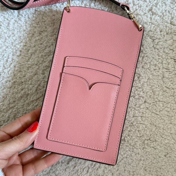 Kate Spade Spencer North South Phone Crossbody in Serene Pink - Picture 10 of 10